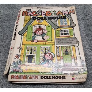 Vintage 1974 Raggedy Ann Doll House Colorforms Activity Toy Collectible Retro